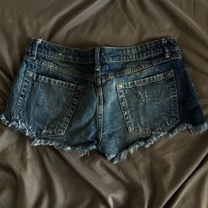 Distressed Denim Shorts